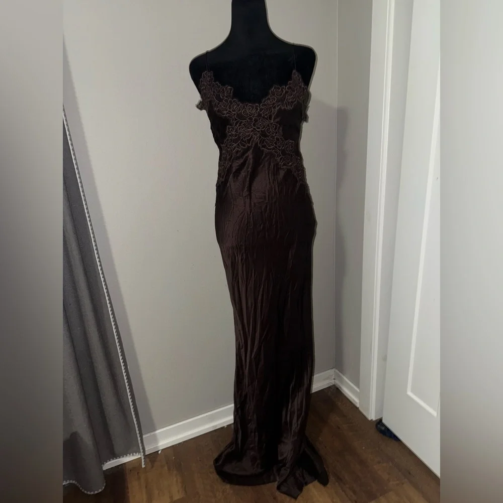 REBECCA VALLANCE Allegra silk maxi dress US 0 - Picture 9 of 10